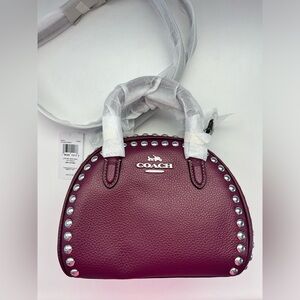 Coach Sydney Satchel With Rivets